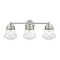 Z-Lite Vaughn 3 Light Vanity, Brushed Nickel And Clear Seedy 736-3V-BN - alternate 2